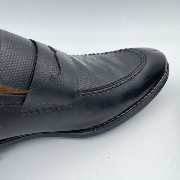 Sandro Moscoloni Maestro Black Split Toe Penny Loafer Black Size 10.5 D Brazil - Picture 9 of 14